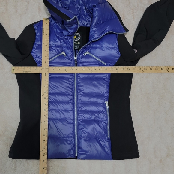 Halifax Traders Puffer Jacket Juniors Size Large Black and Purple - Picture 13 of 15